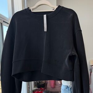 lululemon athletica Black Cropped Sweatshirt